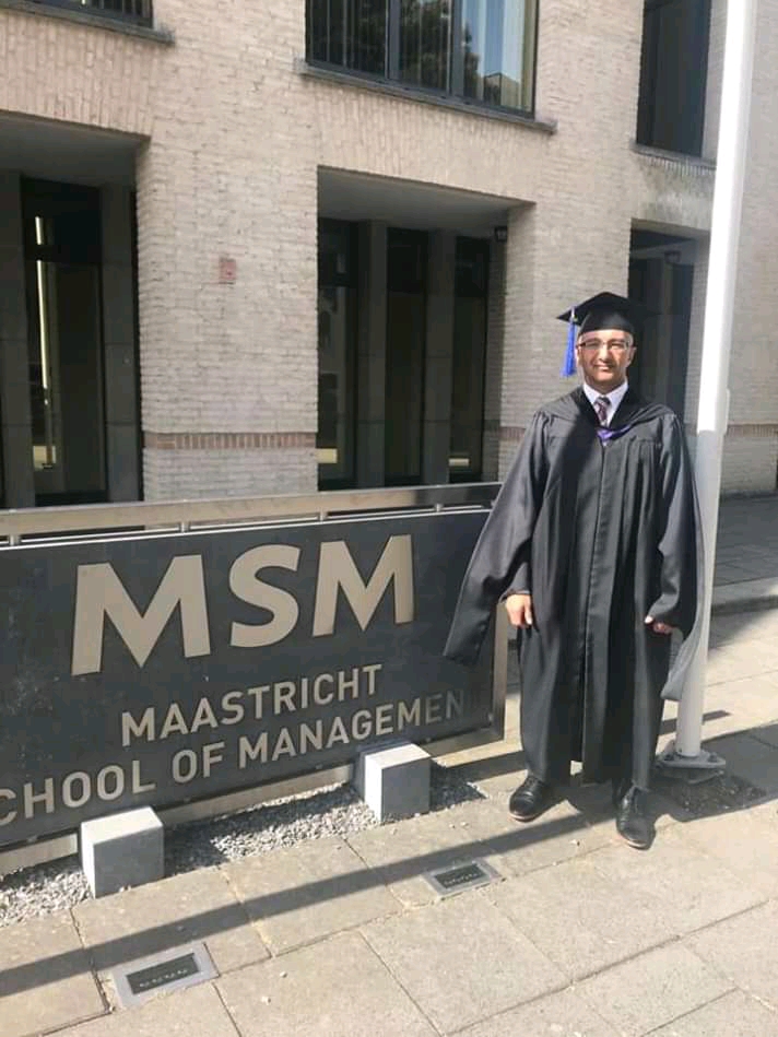 الباحث ذي يزن نجل الرئيس الشهيد ابراهيم الحمدي يحصل على الماجستير في مجال ادارة الأعمال من مملكة هولندا