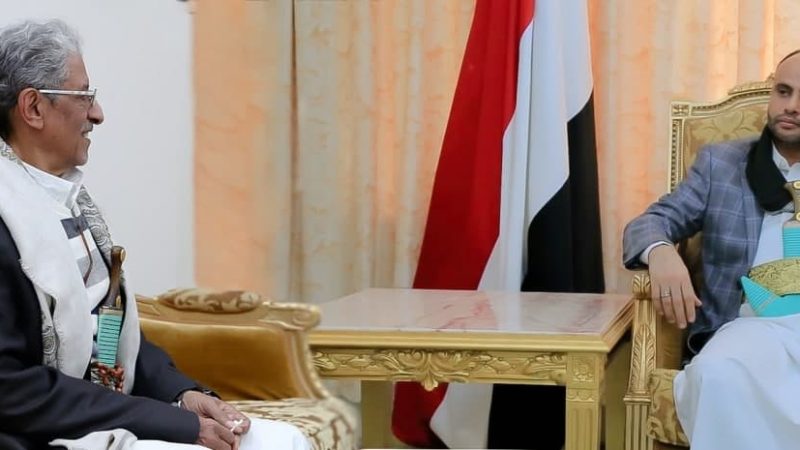 الرئيس المشاط يلتقي رئيس اللجنة المركزية للحزب الاشتراكي اليمني
