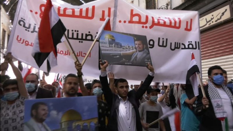 مشاركة متميزة للجالية اليمنية في مسيرة يوم القدس العالمي بدمشق