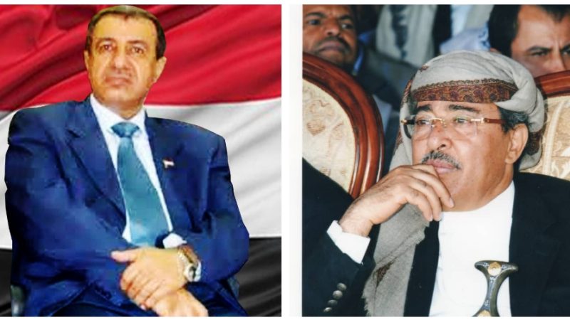 اللواء القهالي يهنئ الشيخ صادق ابو راس نائب رئيس المجلس السياسي الأعلى بمناسبة حلول اعياد الثورة اليمنية المجيدة