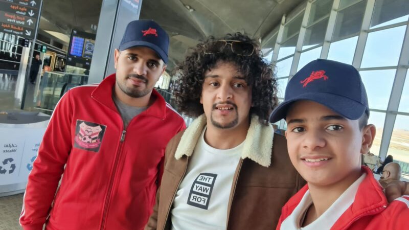 وصول الرحاله اليمنيين عمار وعمرو العنسي والمتألق ملاطف الحميدي الى صنعاء