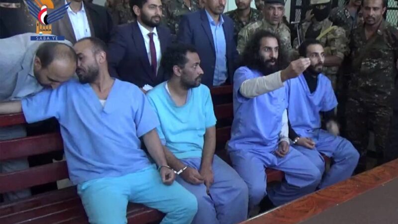 بدء محاكمة مصطفى المومري وأحمد حجر ويحيى علاو وحمود المصباحي،بتهمة نشر إشاعات كاذبة ومغرضةبقصد تكدير الأمن العام