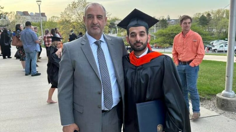حفيد الرئيس الحمدي يحصل على الماجستير بتفوق في تخصص هندسة المكانيك من جامعه تليدو الامريكية