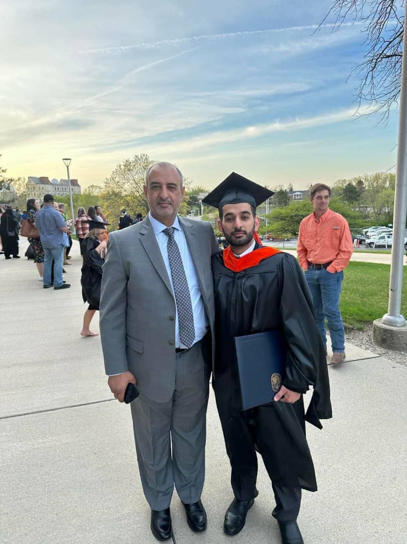 حفيد الرئيس الحمدي يحصل على الماجستير بتفوق في تخصص هندسة المكانيك من جامعه تليدو الامريكية