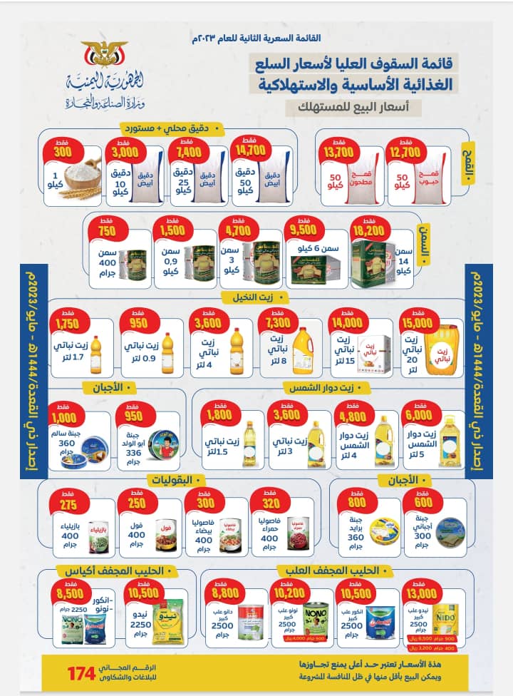 الإعلان عن خفض كبير بأسعار القمح والمواد الغذائية