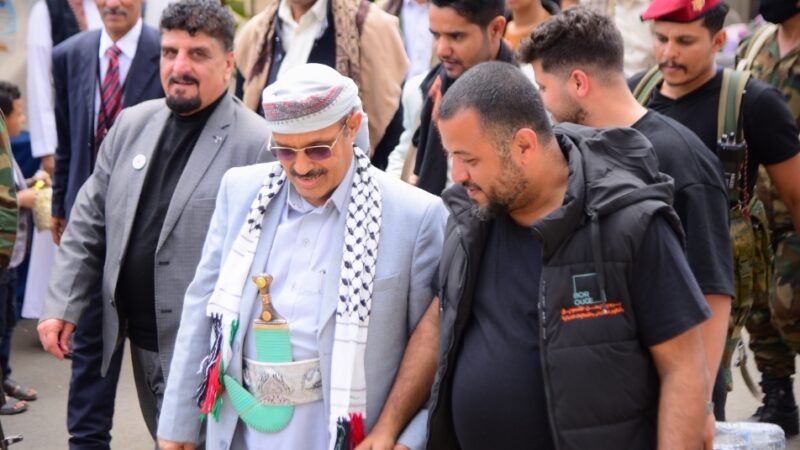 السامعي وحمود عباد وقطران يقومون بزيارات لمعرض بروج اليمن العائلي 2024