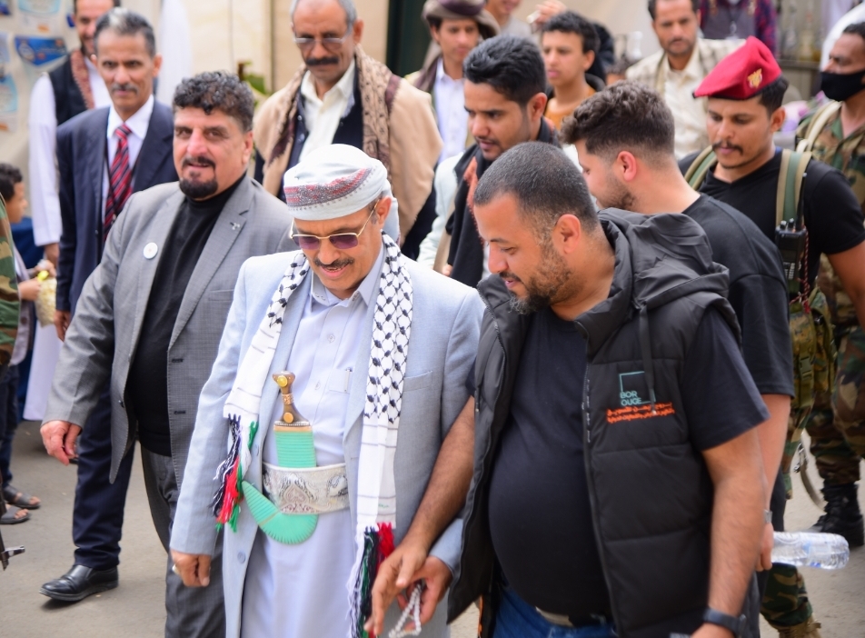 السامعي وحمود عباد وقطران يقومون بزيارات لمعرض بروج اليمن العائلي 2024