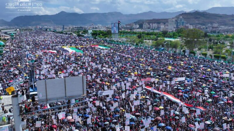 صنعاء تشهد مسيرات جماهيرية هي الاضخم عربيا وإسلاميا
