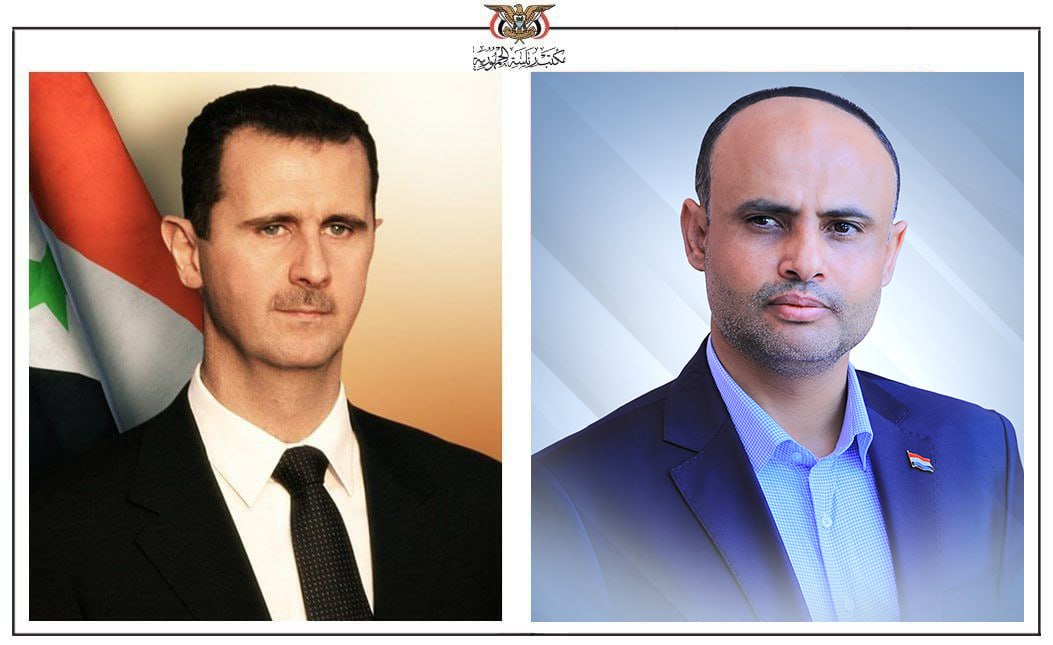 الرئيس المشاط يهنئ الرئيس السوري بذكرى عيد الجلاء