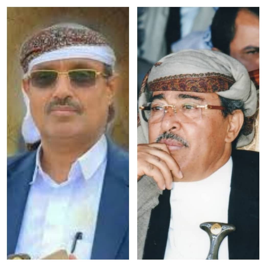 اللواء مجاهدالقهالي يهنئ الشيخ سلطان السامعي بقدوم عيدالاضحى المبارك