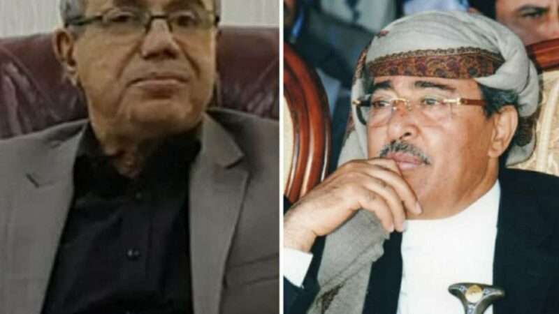 اللواء القهالي يهنئ الشيخ صادق امين ابو راس بمناسبة قدوم الذكرى الثانية والاربعين لتأسيس المؤتمر الشعبي العام
