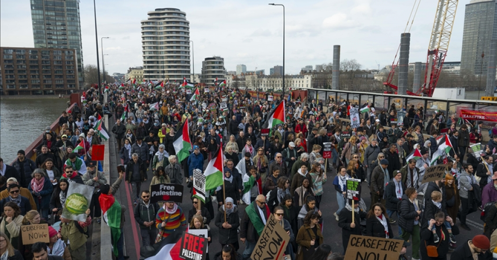 مظاهرات حاشدة بعواصم ومدن عالمية تنديدًا بحرب الإبادة الصهيونية على غزة