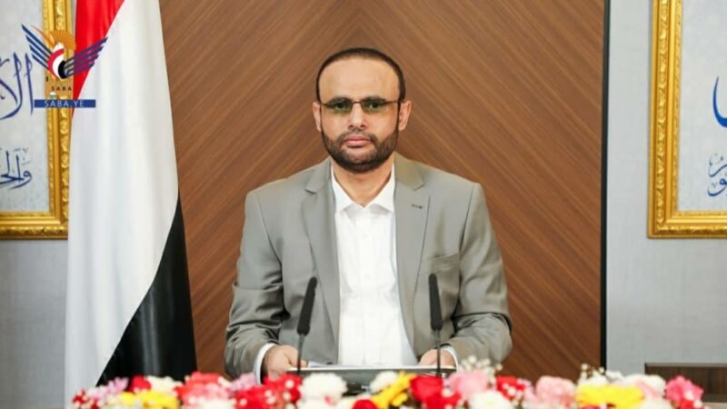 الرئيس المشاط : سنواصل الدفاع عن بلدنا حتى تحرير كل شبر من أراضي الجمهورية اليمنية وطرد كل محتل غاصب